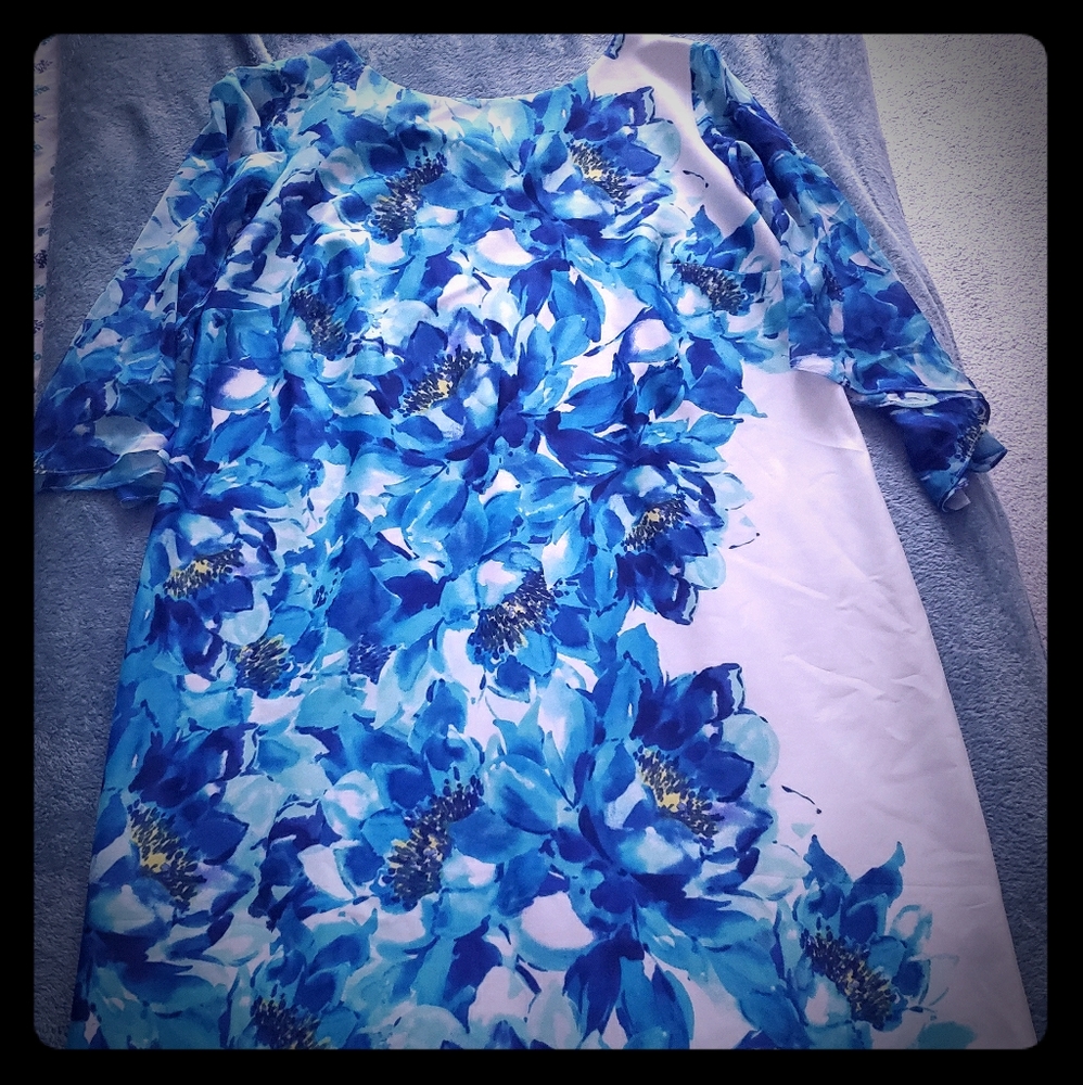 Blue & White formal dress